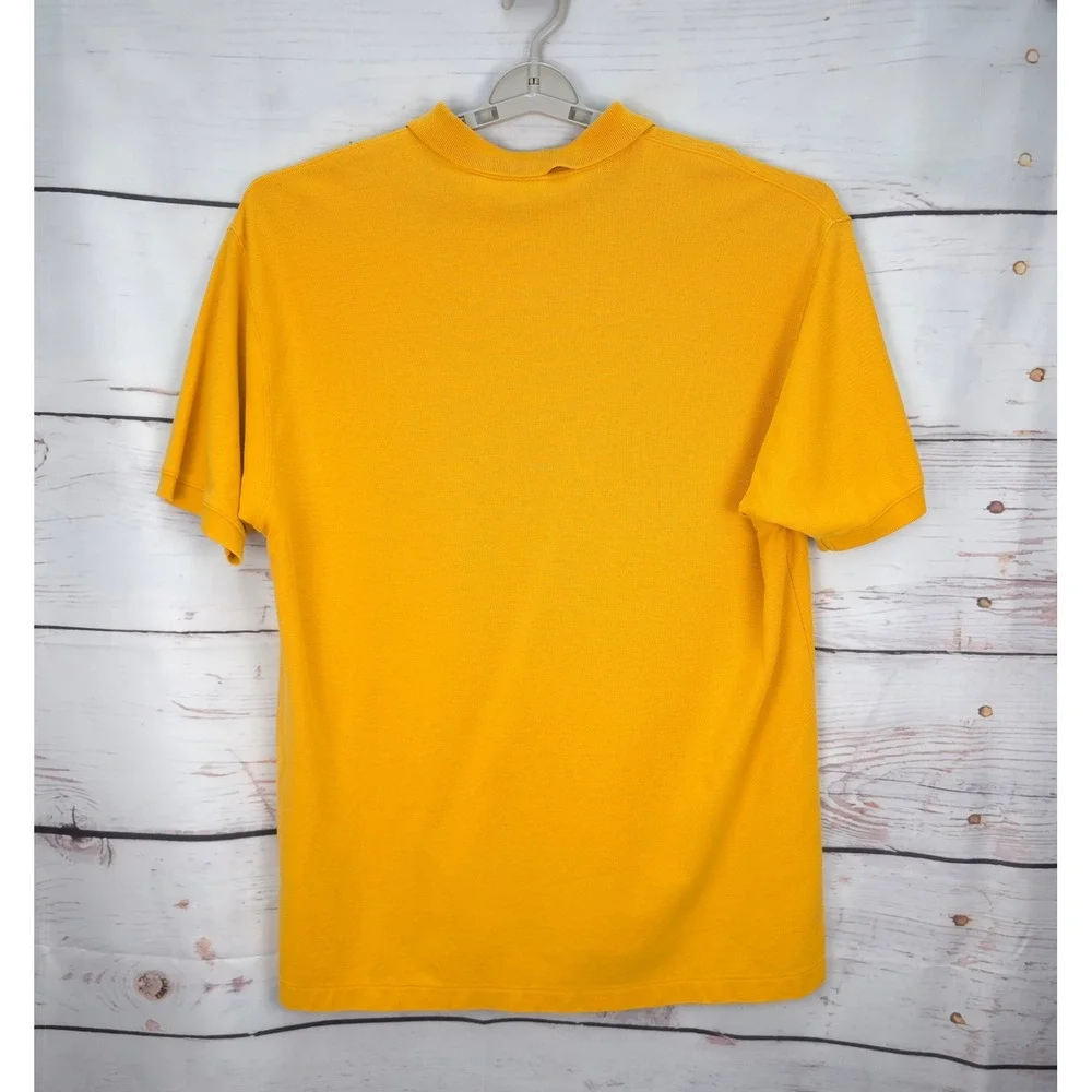 Patagonia Organic Cotton‎ Men XL Yellow Short Sleeve Polo Shirt Preppy Casual